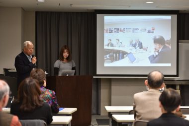 広島でのおりづるプロジェクトの報告会の様子がNHKなどで報道されました