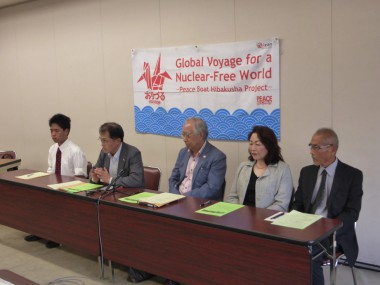 第9回「ヒバクシャ地球一周 証言の航海」の記者会見を長崎で行います