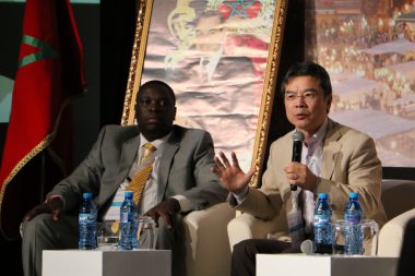 モロッコで開催されたCOP22で、ピースボートが活動を紹介しました