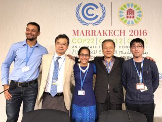 モロッコで開催されたCOP22で、ピースボートが活動を紹介しました