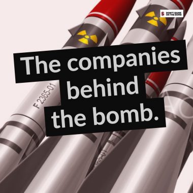 世界20の核兵器製造企業に329の金融機関が55兆円を提供。日本からは7銀行等が2兆円―ICANが新レポートを発表