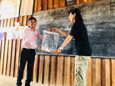第101回ピースボートで「カンボジア手洗いプロジェクト」を実施しました