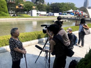 被爆75年の広島・長崎からオンラインで核廃絶を世界に訴えました