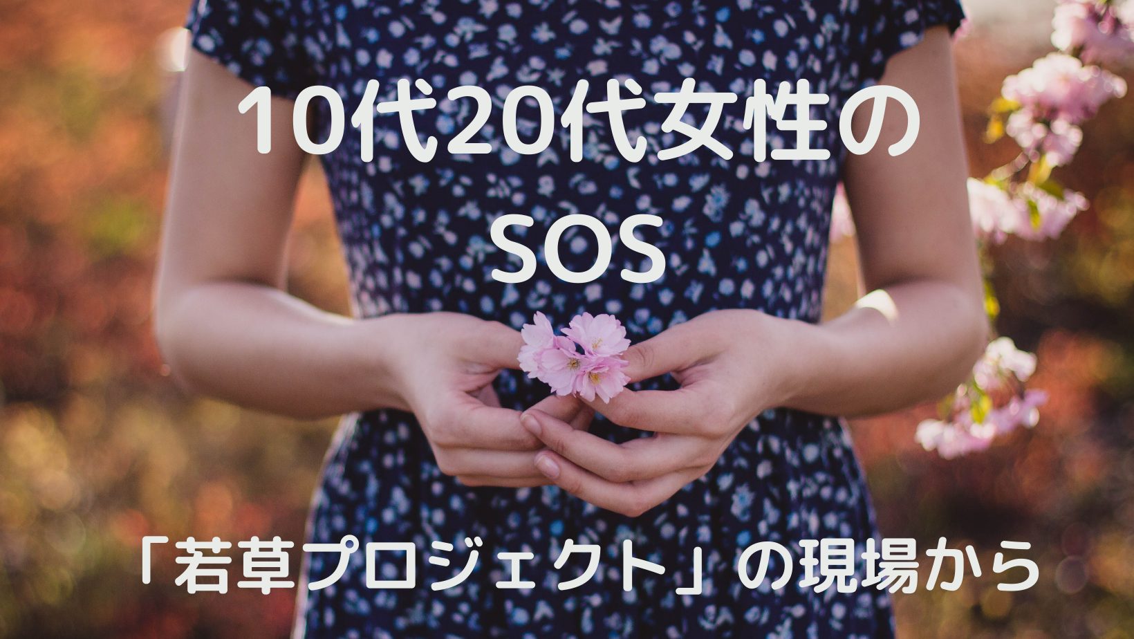 3/31【世界を学ぼう】10代20代女性のSOS〜「若草プロジェクト」の現場から