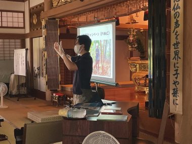 千葉県のお寺で「なんだろう地雷出前教室」を開催しました