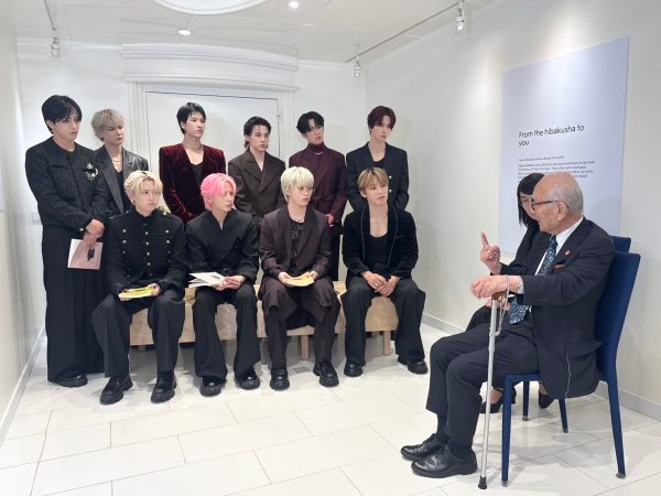 JO1と日本被団協・田中熙巳さんが、ピースボートの船上で対話しました