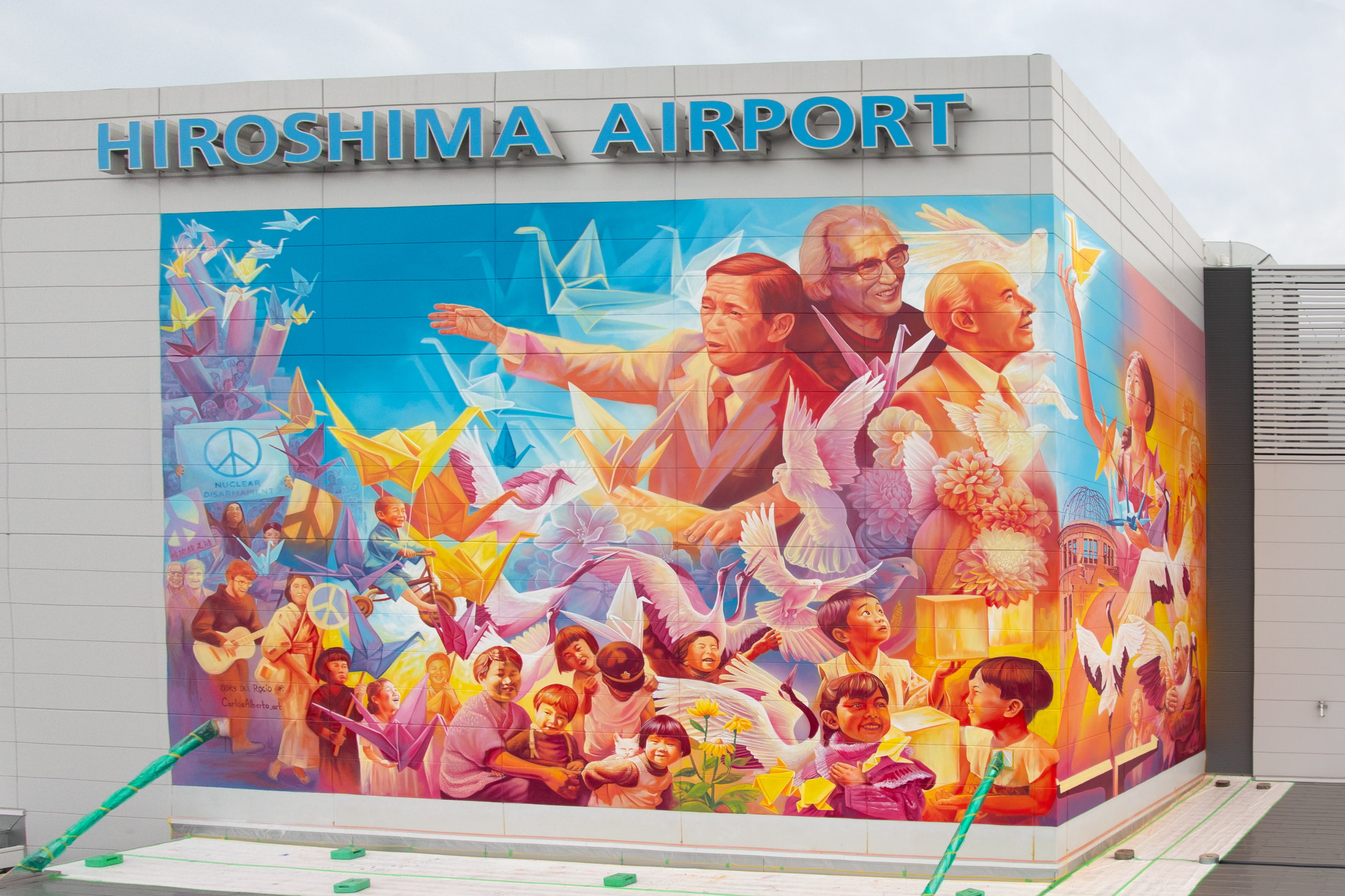 「核のない世界へ 広島メキシコ友好壁画」が完成しました