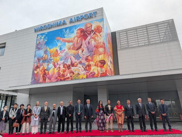 「核のない世界へ 広島メキシコ友好壁画」が完成しました