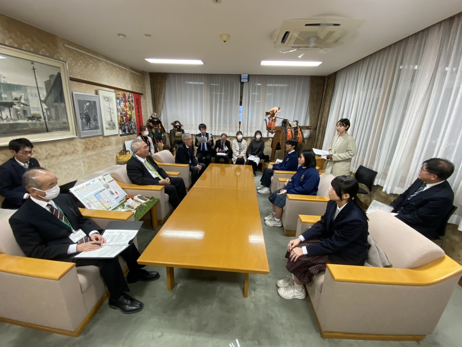 福島子どもプロジェクト参加者の南相馬市役所訪問が福島民報に掲載されました