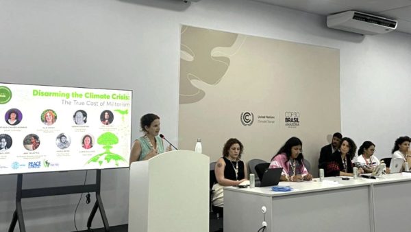 【COP30報告】気候危機の死角「軍国主義」に光を当て、戦争ではなく気候対策への資金シフトを訴えました